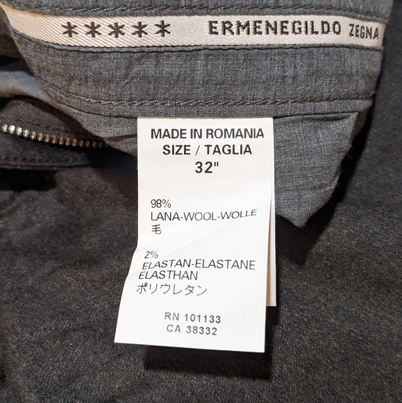 Wool Zegna pants mens 32 27 - Picture 12 of 16